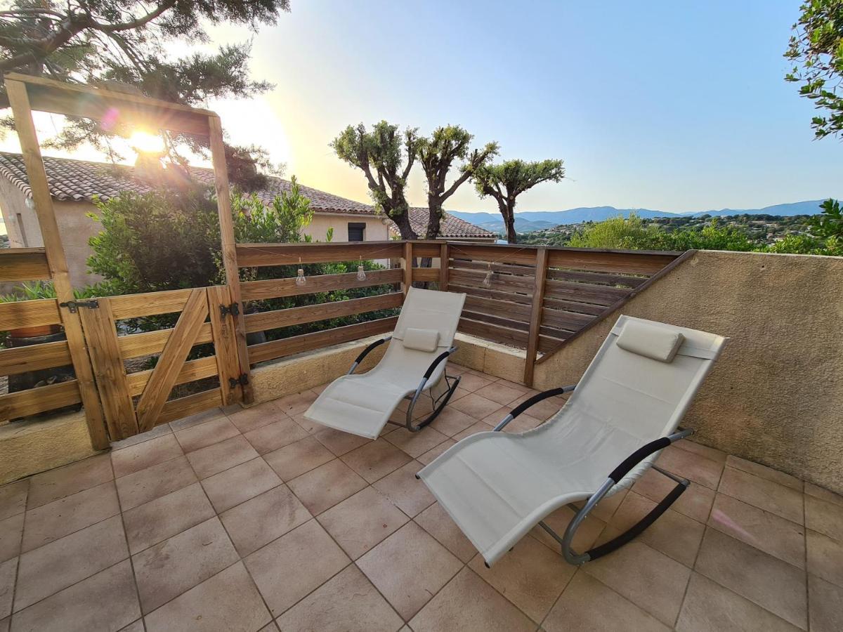 Studio Avec Terasse Vue Mer Porticcio  Dış mekan fotoğraf